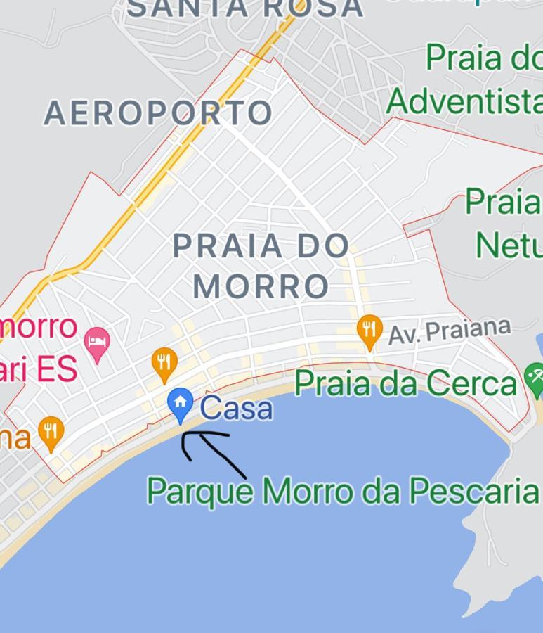 Suite Mar 210 - Economica E Compacta - Praia Do Morro - Predio Frente Mar Com Elevador, Atravessou A Avenida, Ja Esta Na Praia - Garagem - Internet Гуарапари Экстерьер фото