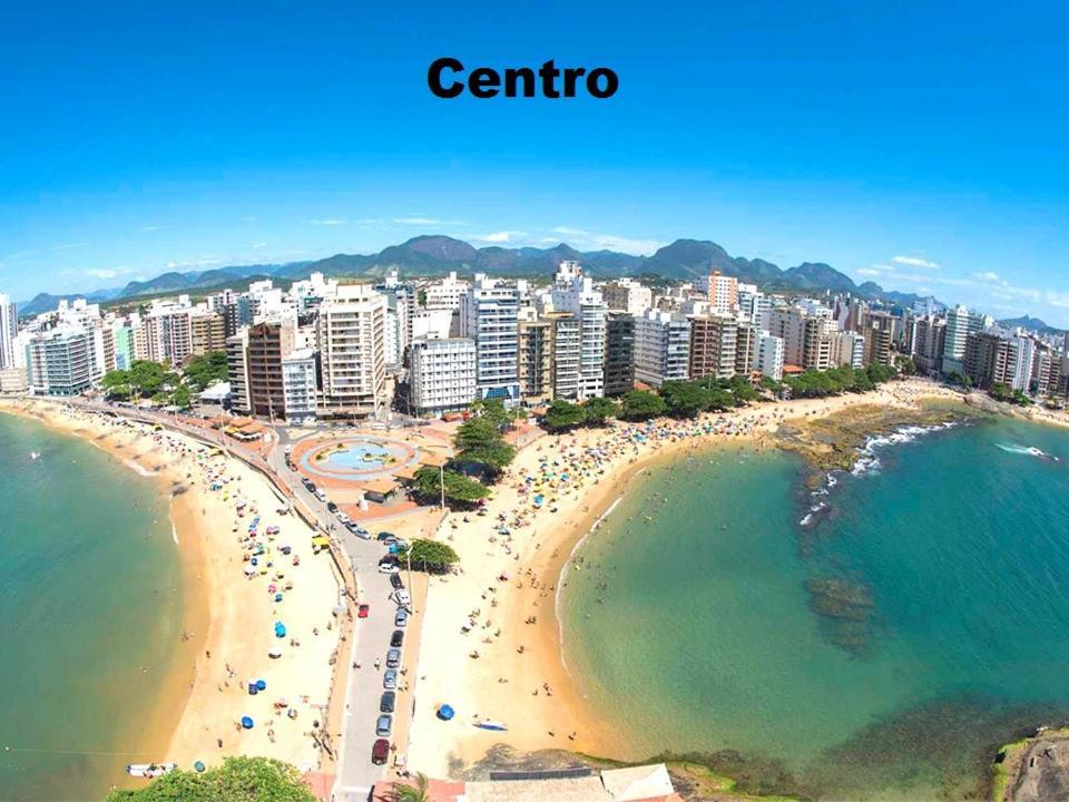 Suite Mar 210 - Economica E Compacta - Praia Do Morro - Predio Frente Mar Com Elevador, Atravessou A Avenida, Ja Esta Na Praia - Garagem - Internet Гуарапари Экстерьер фото